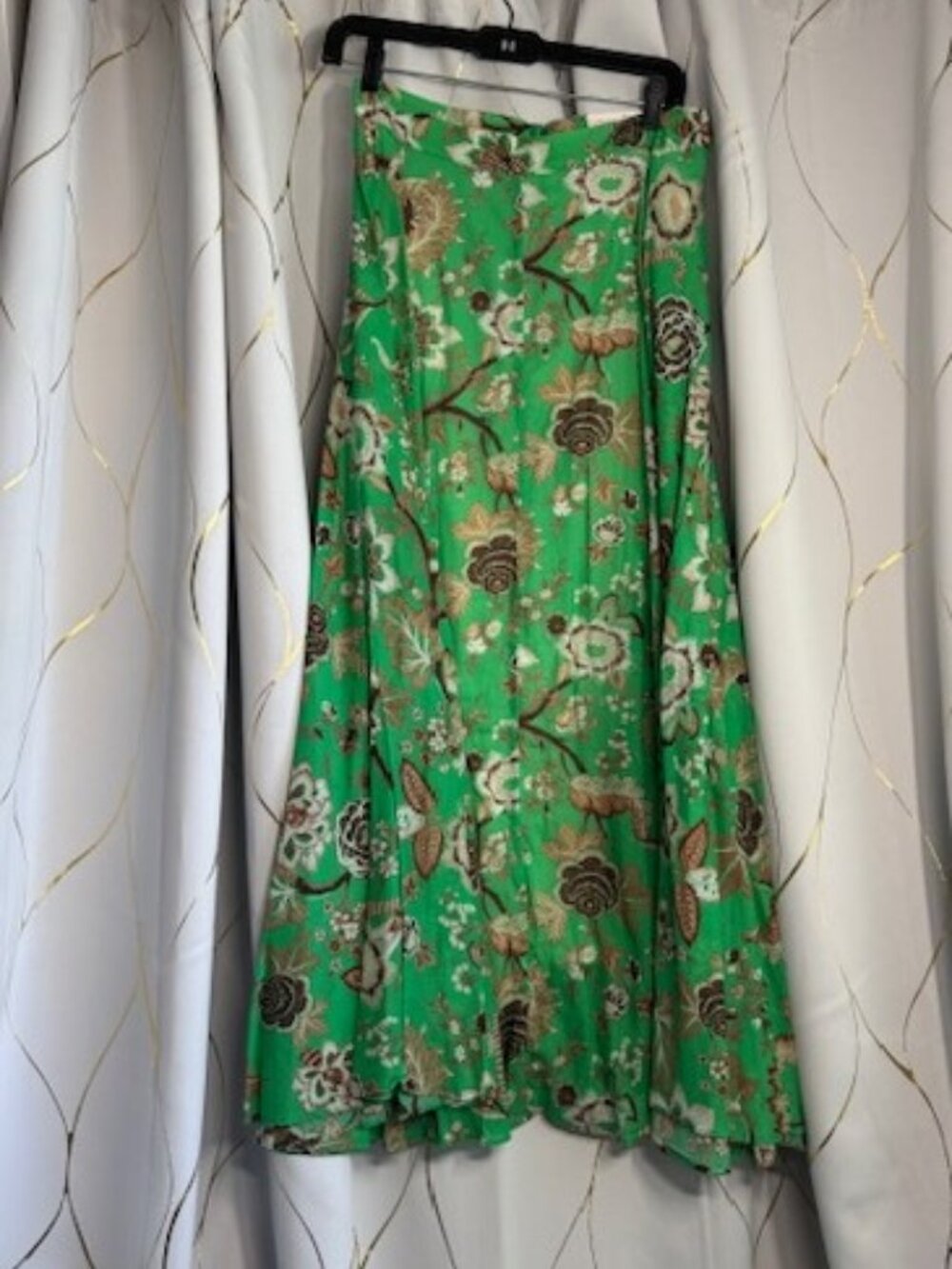 Gorgeous Cara Cara Aquinnah Midi Skirt in Jacobean Mint print — NWT